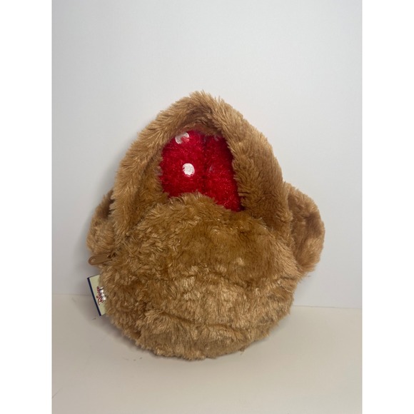 Disney UniBEARsity Pudding Bear Plush Coin Purse Handbag Minnie Mouse Red Bow - Picture 5 of 9